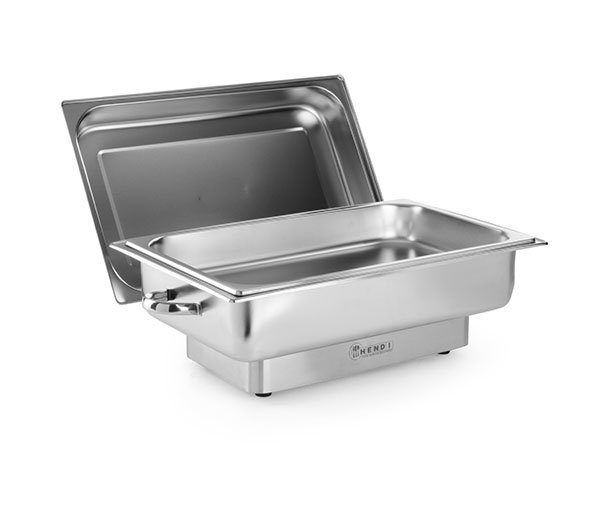 Edelstahl Speisenwärmer Warmhaltebehälter, Elektrisch Chafing Dish mit Deckel, Buffetwärmer für